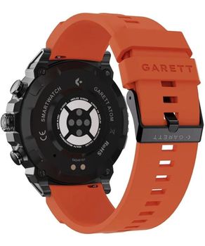 Smartwatch Garett Atom Czarny Stalowy – Rozmowy Bluetooth, 100+ Trybów Sportowych, Do 8 Dni Pracy tył zegarka.jpg